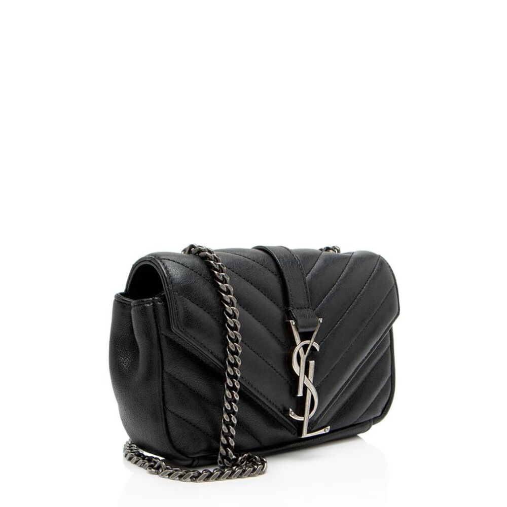 Saint Laurent Matelasse Leather Monogram Classic Baby Chain Bag - Picture 2 of 12